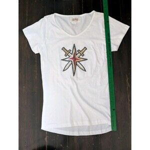 Red Jacket x NHL Hockey Vegas Golden Knights Logo SLIM Women's Tee TShirt Large